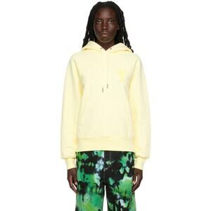 Ami Yellow Ami De Cœur Hoodie Sweatshirt - XXS